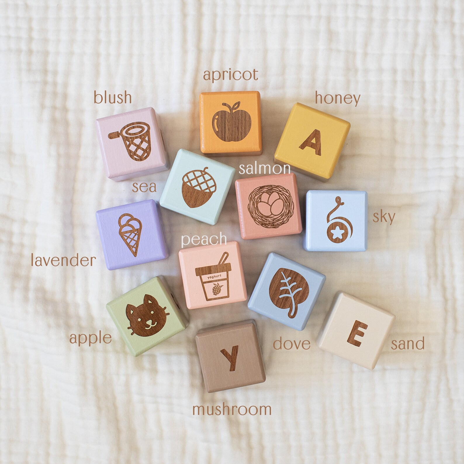 Wooden Letter Blocks / Baby Name Blocks / New Baby Gift Etsy