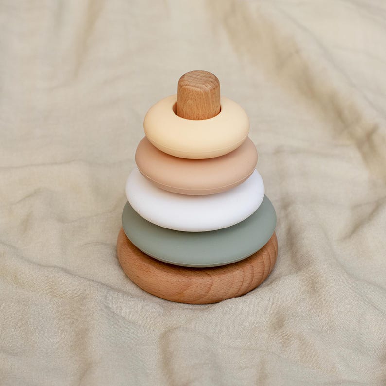 Little Ring Stacking Toy (august) - Etsy