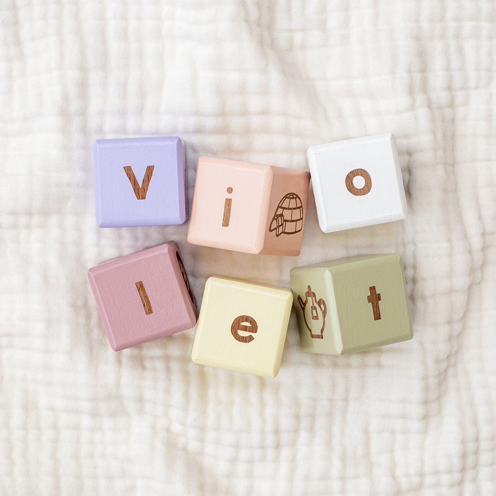 Wooden Letter Blocks / Baby Name Blocks Etsy