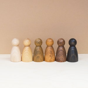 Natural Wooden Peg Dolls