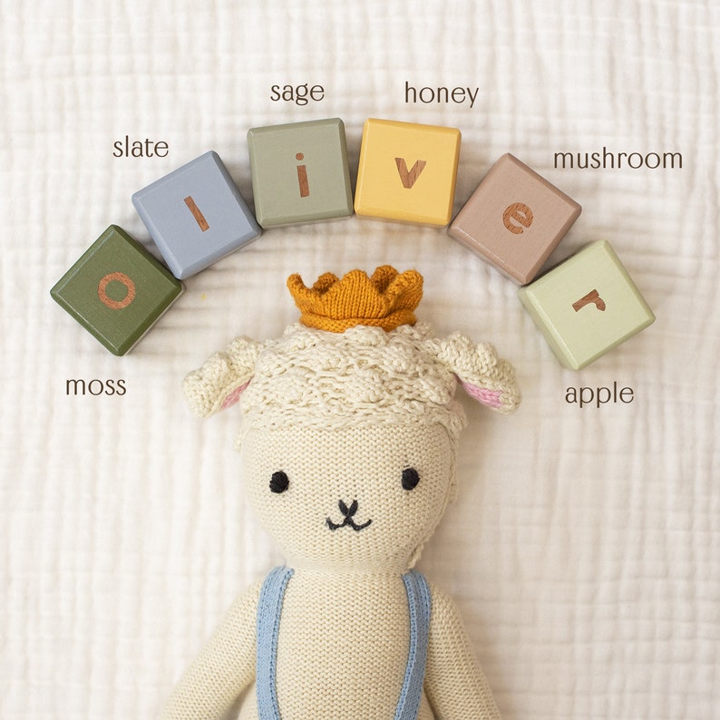 Wooden Letter Blocks / Baby Name Blocks / New Baby Gift Etsy