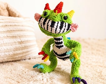 Peluche dragon mignon, peluche dragon kawaii, cadeau unique pour un anniversaire de Noël pour ses enfants, peluche virale à collectionner