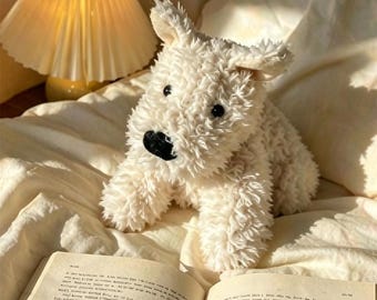 Peluche JellyCat West Highland Terrier, chiot mignon peluche Kawaii pour chien, poupée en peluche confort, cadeau pour elle, cadeau pour enfants