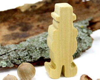 Leprechaun Toy, Magical Creature Wooden Toy, Irish Mythology, Lucky Charm, Wooden Toy for Boys, Natural Wood Toy, Kids Toys, Kids Wooden Toy