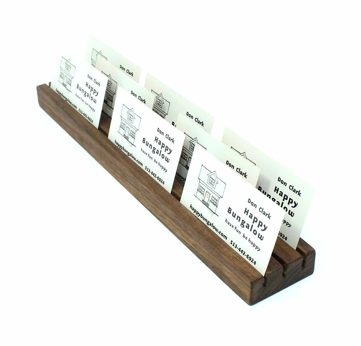 Multiple Business Card Holder Wooden Card Holder Wood Etsy