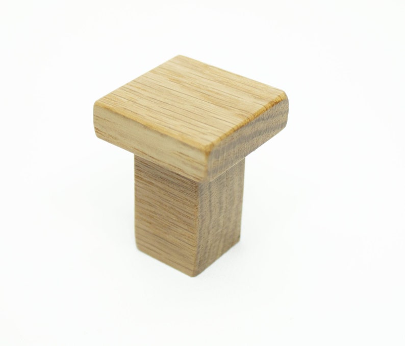 Oak Towel Hook Oaken Wood Knob Modern Hardware Wood Etsy