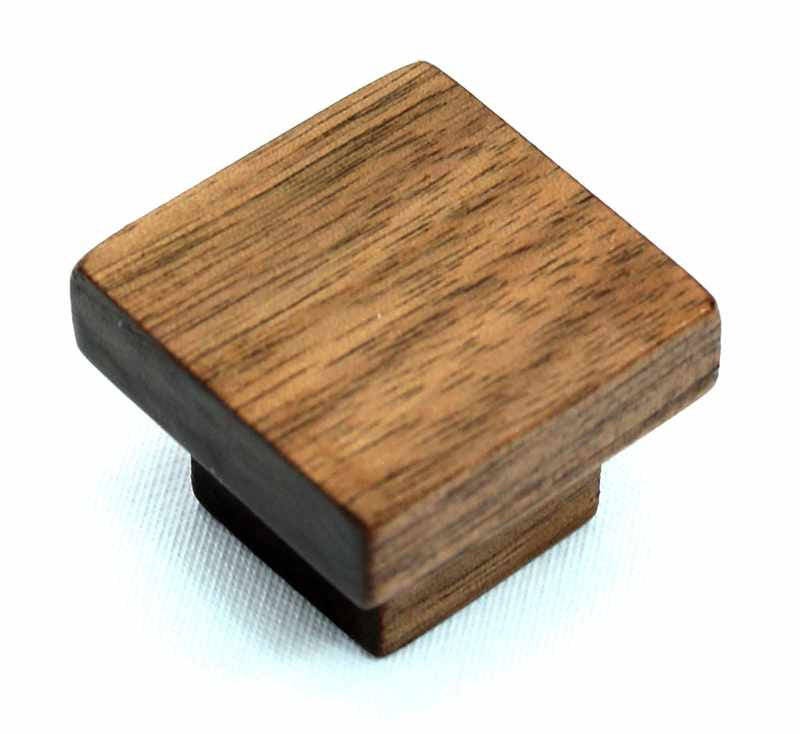 Dark Wood Knob MADE TO ORDER Walnut Wood Knob Etsy