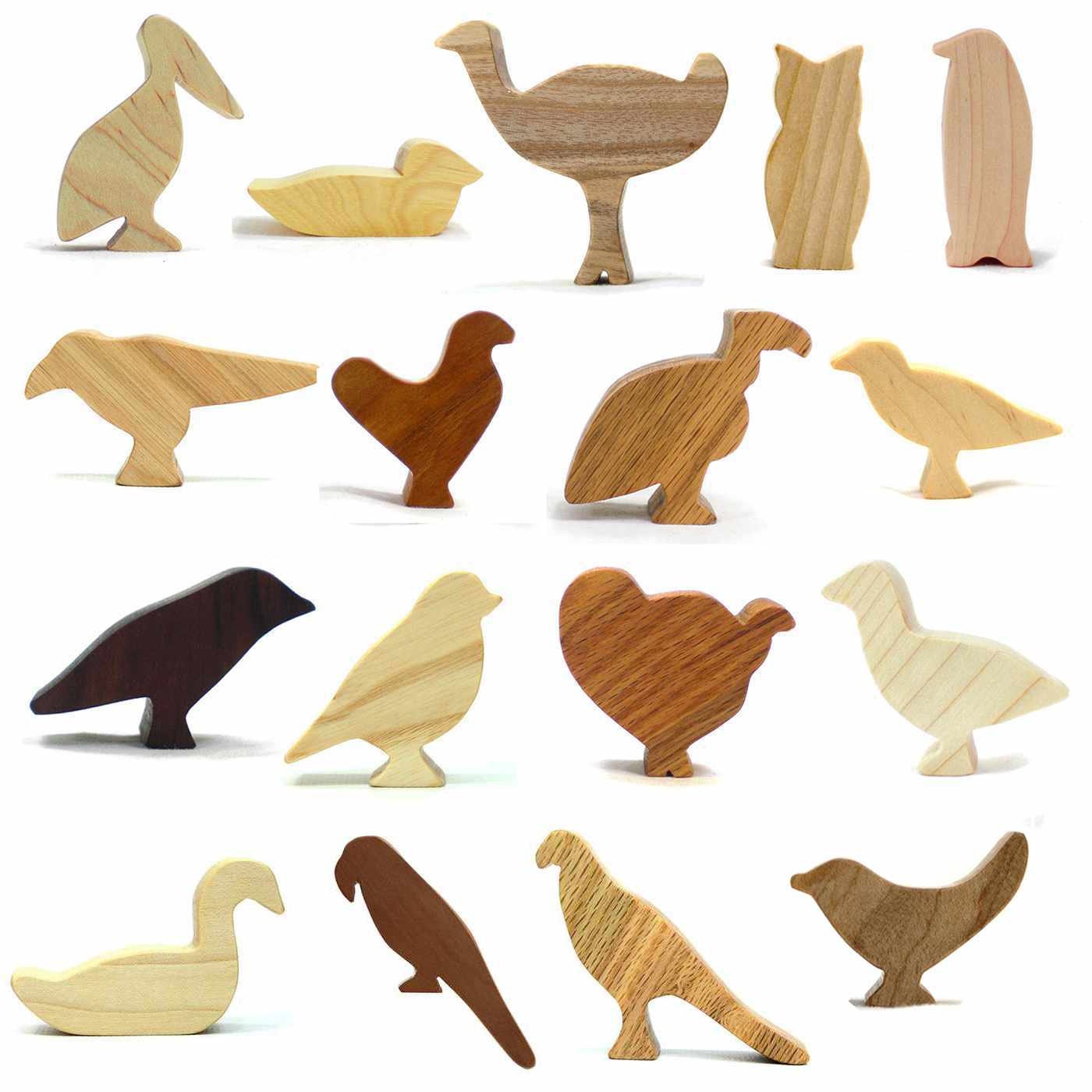 Wooden Bird Toy Set Toy Bird wood bird toy kid wooden toy Etsy