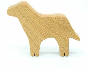 Golden Retriever Toy Dog, Wooden Dog Toy, Dog Mom Gift, Farm Animal, Animal Toy, Natural Wood Toy, Wooden Toy