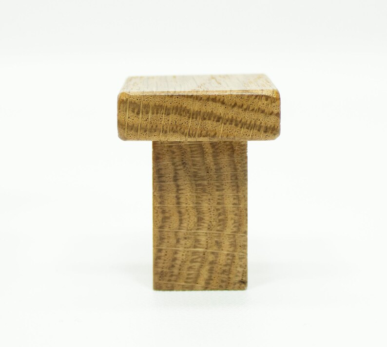 Oak Towel Hook Oaken Wood Knob Modern Hardware Wood Etsy