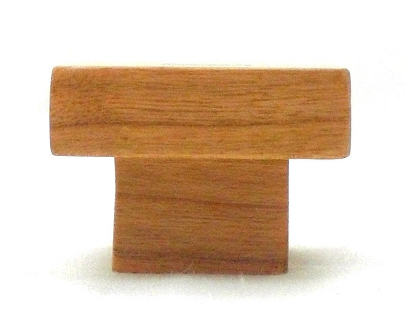 Cherry Wood Knob Arts & Crafts Knob Vintage Etsy