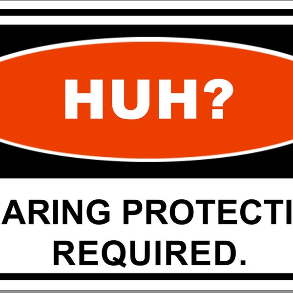 Bottle Sticker Warning Label.  Hearing Protection , Joke Hardhat, Laptop, Toolbox, Satire, Funny Joke Sticker for Laptop, Hardhat
