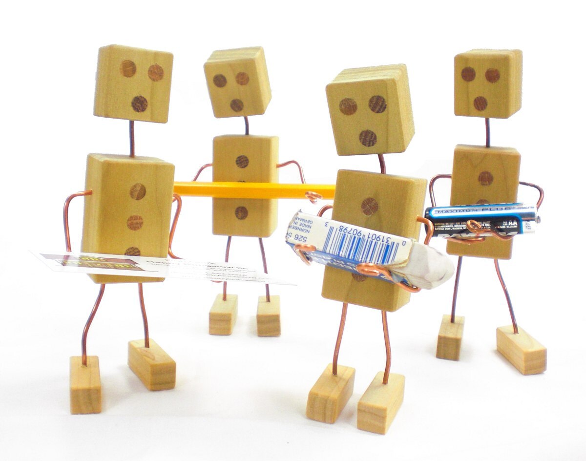 Wooden Robot Toy Geek Gift Toy Robot Wood Robot Wood Etsy