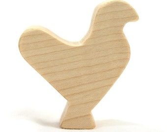 Wooden Chicken Toy, farm animal toy, wooden farm toy, wood farm toy, wooden farm animal, chicken figurine, bird toy, toy bird, wooden toy