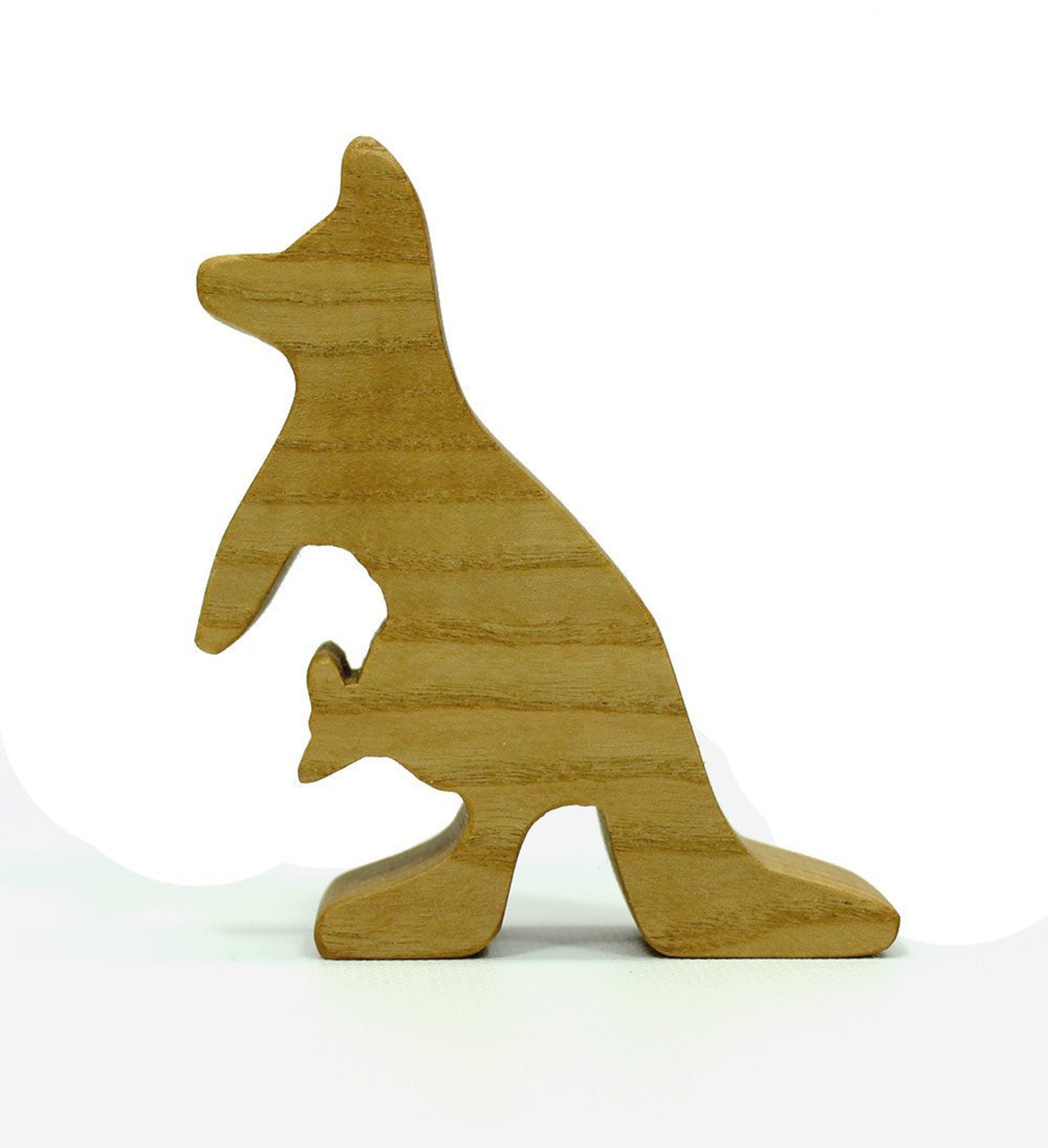 Kangaroo Mother With Baby in Pouch Joey Noahs Ark Animal Etsy