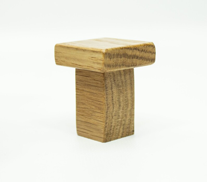 Oak Towel Hook Oaken Wood Knob Modern Hardware Wood Etsy