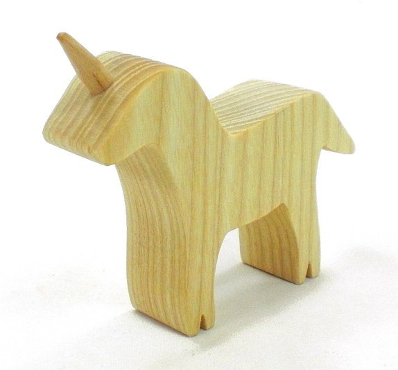 Wood Toy Unicorn Natural Wood Toy Kids Toys Kids Wooden Etsy