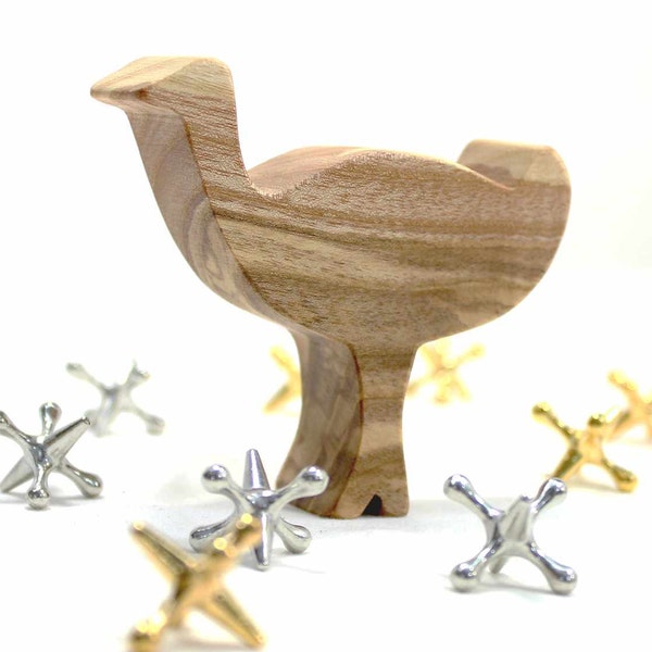 Wood Animal Toy Ostrich, Noahs Ark Toy, Australian Animal Toy, Natural Wood Toy, Wooden Toy, Bird Toy, Kids Room Decor, Waldorf Toy