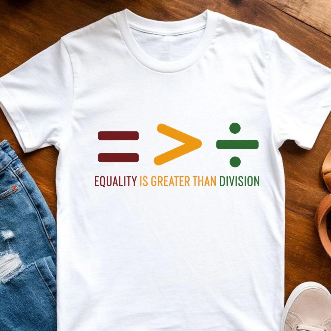 2division Color Design Equality is Greater Than Division SVG – Rasta Colors Unity Design ...