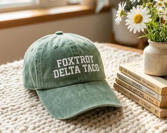 Embroidered Foxtrot Delta Tango Hat Anti-Trump Hat Not Subtle Anti Trump Hat Resist And Persist Republican Hat Roe V Wade Cap
