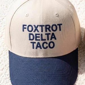 Embroidered Foxtrot Delta Tango Hat Anti-Trump Hat Not Subtle Anti Trump Resist And Persist Republican Hat Roe V Wade Cap bild 2