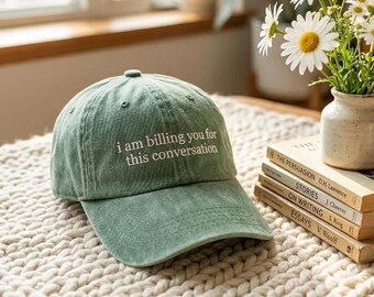 Embroidered Lawyer Wash Hat for Law Student Gift, Law School Graduate Cap, Lawyer Gift for Law School Student