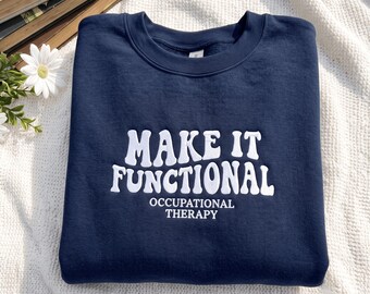 Embroidered Occupational Therapist Sweatshirt Special Education Shirt Skills Through Play Kids Frog Scooter Gift For Developmental Therapy