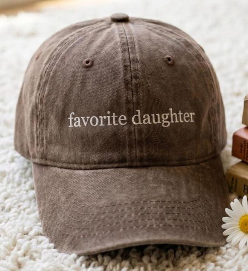 Favorite Daughter Embroidered Dad Hat Low Profile Custom Strap Back Unisex Adjustable Cotton Baseball bild 2