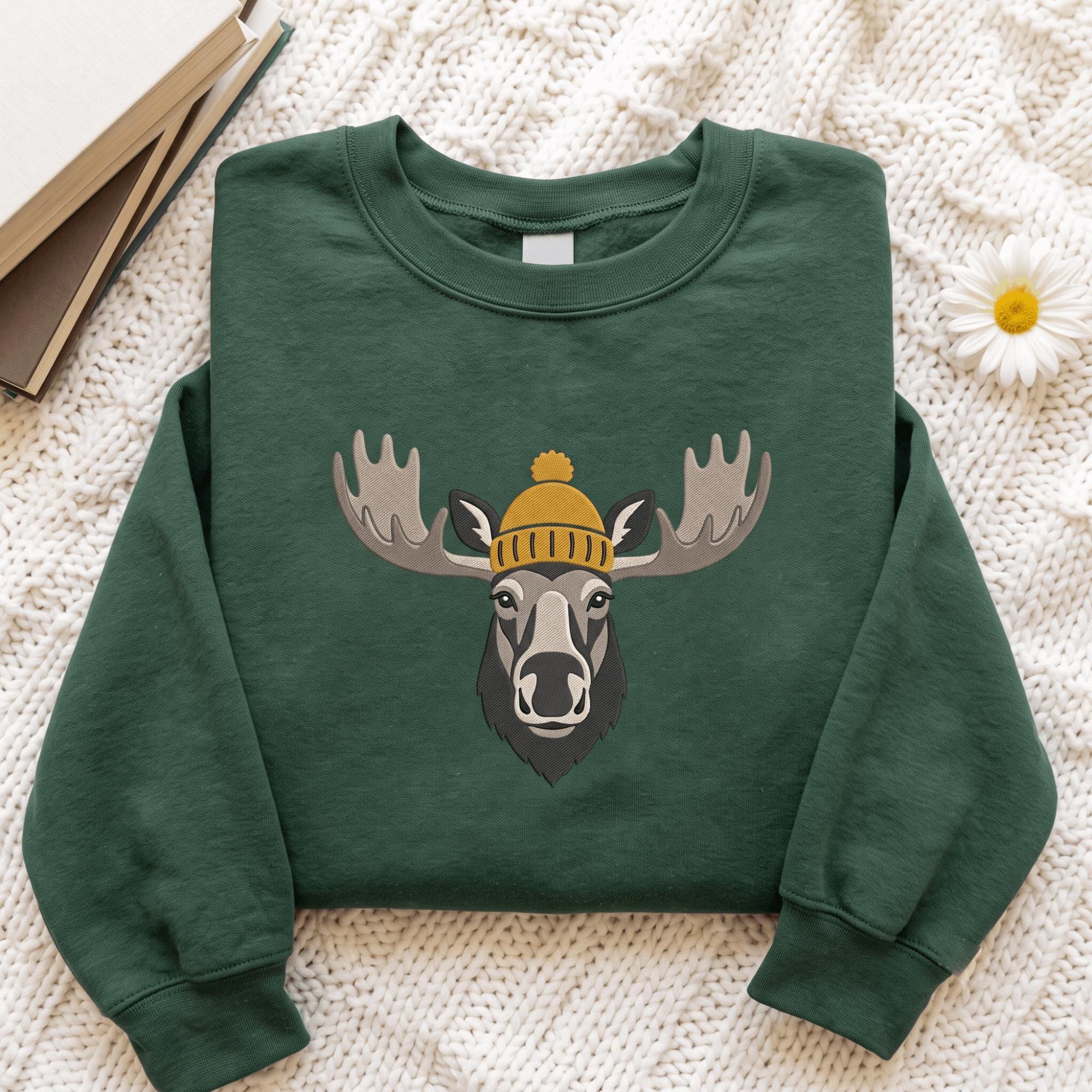 Vintage embroidered deer sweatshirt - Etsy 日本