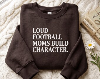 Embroidered Football Mom Sweatshirt , Football Mama Sweatshirt, Mother's Day Gift, Sports Mom Gift, Game Day Shirt, Funny Football Shirt