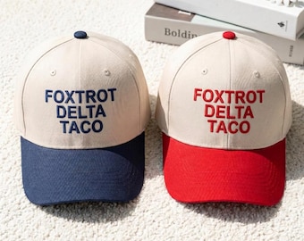 Embroidered Foxtrot Delta Tango Hat Anti-Trump Hat  Not Subtle Anti Trump Resist And Persist Republican Hat  Roe V Wade Cap