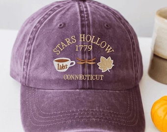 EMBROIDERED STARS HOLLOW Baseball Hat Fall Hat Stars Hollow Cap Gifts for her Gifts for Friends Gifts for Best Friend Cozy Hat Gift