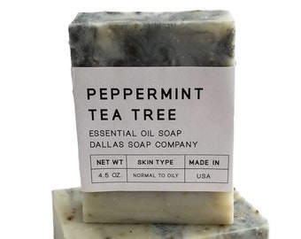 Peppermint Tea Tree Charcoal Soap