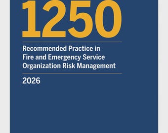 NFPA 1250 – Práctica recomendada para la gestión de riesgos en organizaciones de servicios de bomberos y emergencias (edición 2026)