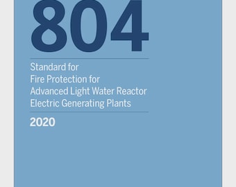 Norma NFPA 804, Protección contra incendios para plantas de reactores avanzados de agua ligera (2020) (Descarga PDF)