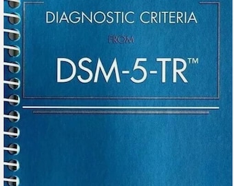 Referencia de escritorio para los criterios de diagnóstico del DSM 5 TR Encuadernado en espiral