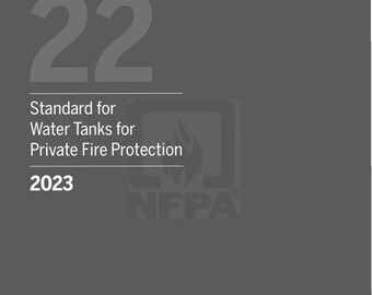 Norma NFPA 22 2023 / Tanques de agua para protección contra incendios en instalaciones privadas (Descarga digital)