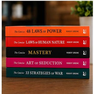 Robert Greene Concise Books Set | 48 Laws, Human Nature, Mastery, Seduction, War Collection image 4