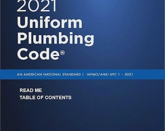 Código Uniforme de Plomería 2021: Norma de Seguridad IAPMO/ANSI UPC