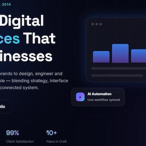 Modern Digital Agency Website Template | HTML CSS Responsive Business Website | Creative Agency Landing Page