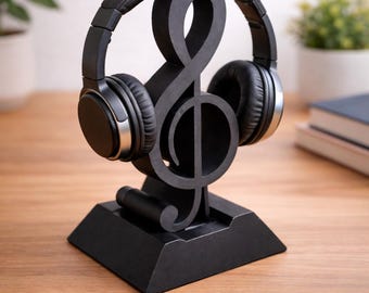 Violinschlüssel Kopfhörer Ständer, Musik-Liebhaber-Geschenk, Schreibtisch-Dekor
