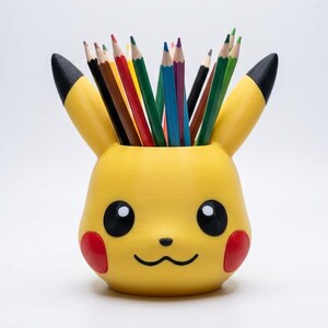 Pikachu Pencil Holder | Geek Desk Organizer | Pen Storage for Office, Bedroom & Gaming Setup