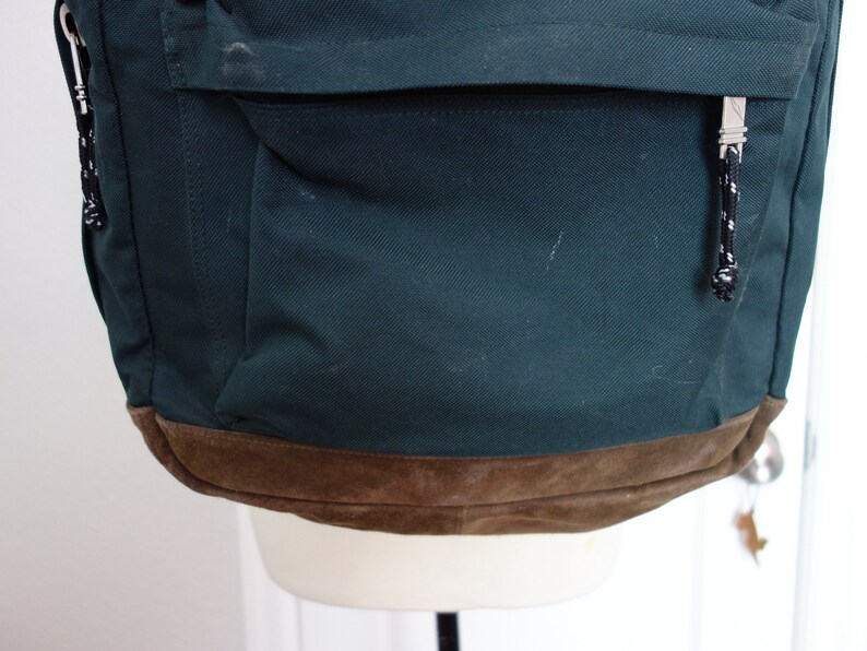 suede bookbag