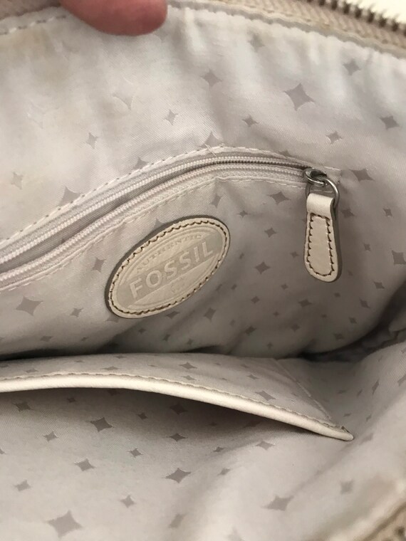 Vintage Fossil Buttery Leather Ivory 