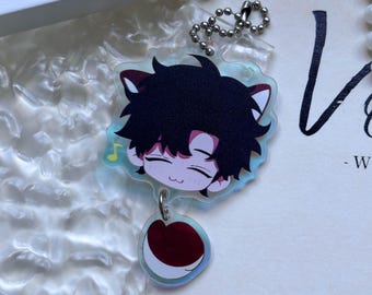 Link Click Cheng Xiaoshi Color Window Key Ring Fan Gift 6cm