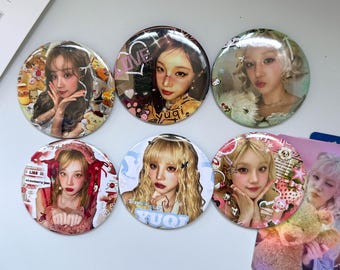 Yuqi 58mm Button Pin – Fanmade Badge Brooch Ita Bag Decoration