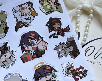 60 adesivos de desenho animado de Zenless Zone Zero - Adesivos de jogos à prova d'água - Presente para fãs de anime