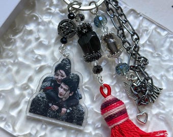 Chaveiro Xie Zheng Fan Changyu 6 cm - Pursuit of Jade Fan Art Pendant - Presente Cdrama