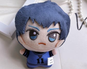 Boneco de Pelúcia Itoshi Rin de 10 cm, feito por fã da Blue Lock.