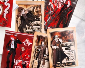 Marcador de livros de cartão Klein Moretti feito por fã, 5 cm, 18 peças, Louvado seja o Louco, Amon Leonard, Audrey, LOTM, presente.